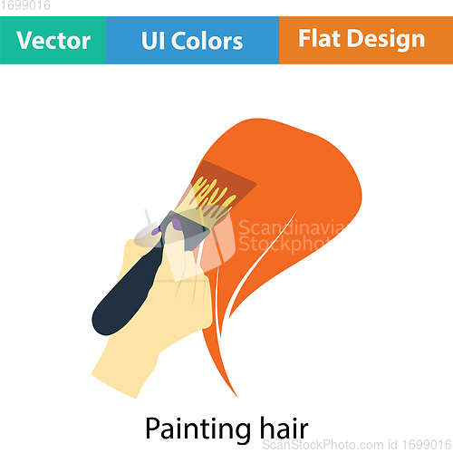Image of Painting hair icon