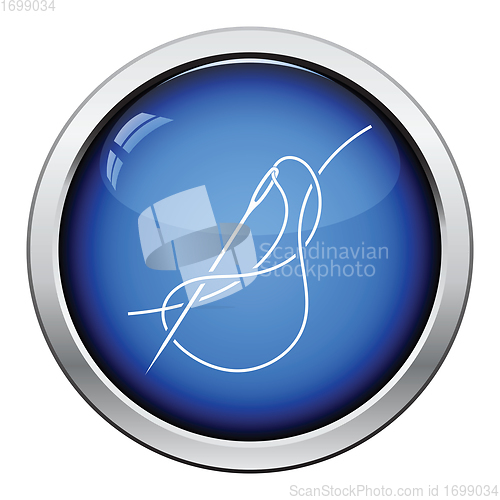 Image of Sewing needle with thread icon