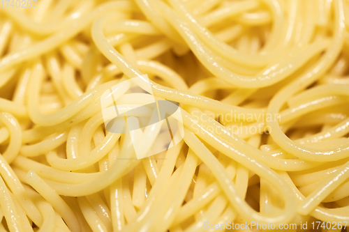 Image of Spaghetti closeup photo as background texture