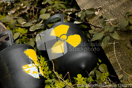 Image of Radioactive waste thrown out as garbage