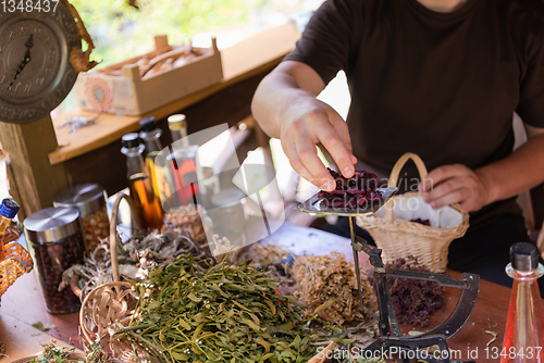 Image of herbalist small business owner