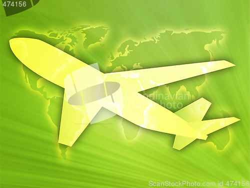 Image of Air travel airplane