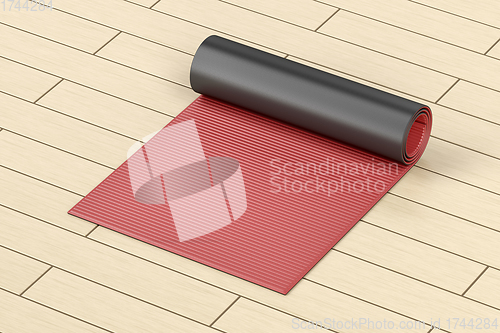 Image of Red yoga mat