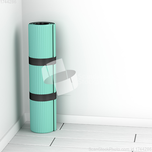 Image of Rubber fitness mat