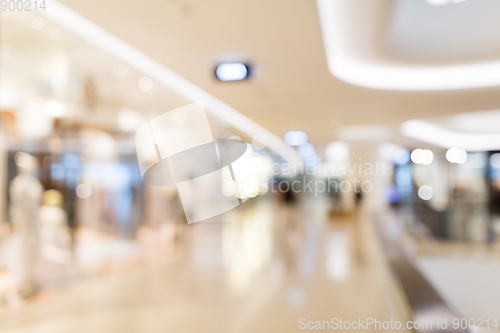 Image of Abstract blur shopping mall and retail store interior for backgr