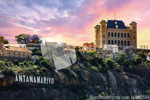 Image of panorama of Antananarivo capital of Madagascar
