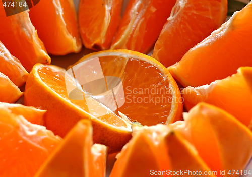 Image of Sliced oranges