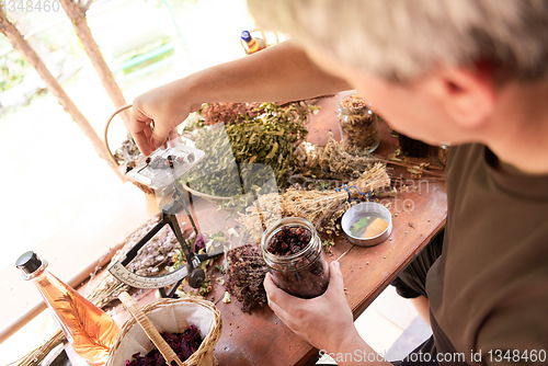 Image of herbalist small business owner