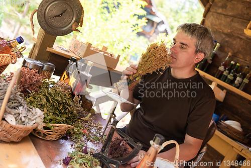 Image of herbalist small business owner