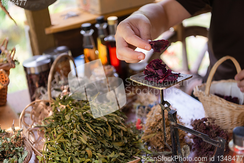 Image of herbalist small business owner