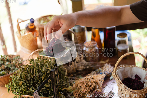 Image of herbalist small business owner