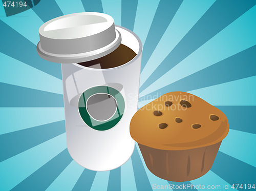 Image of Coffee and muffin