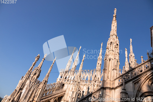 Image of statue at Cathedral Milan Italy