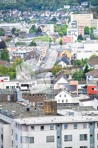 Image of aerial view over Siegen Germany