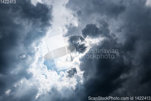 Image of bad weather storm clouds