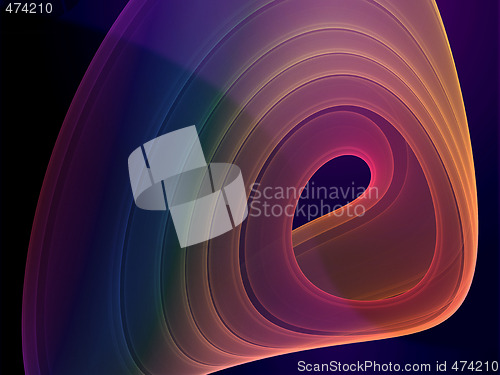 Image of Wavy glowing colors