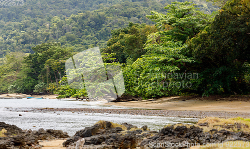 Image of beach in Masoala forest reserve, Madagascar