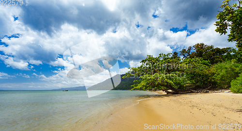 Image of beach in Masoala forest reserve, Madagascar