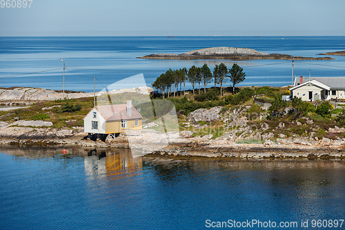 Image of Beautiful view on norwegian fjords