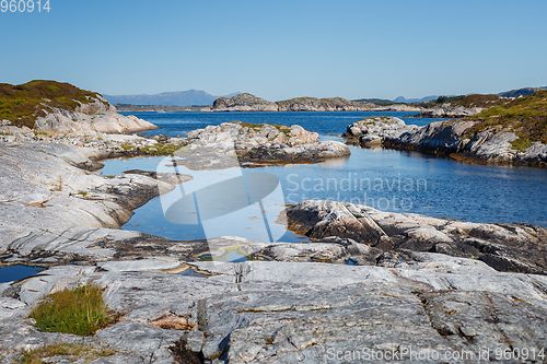 Image of Beautiful view on norwegian fjords