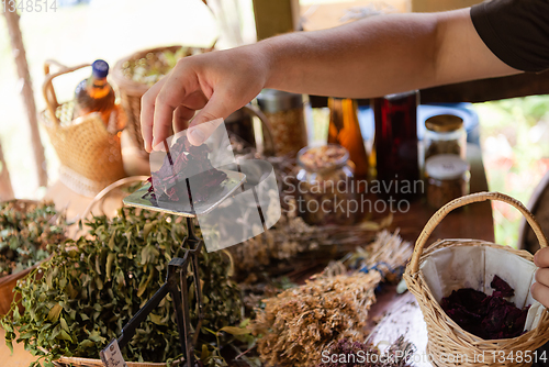 Image of herbalist small business owner