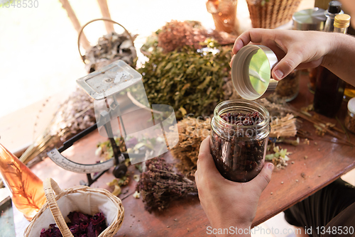 Image of herbalist small business owner