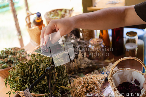 Image of herbalist small business owner