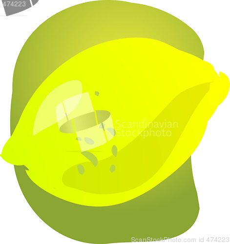 Image of Lemon fruit illustration