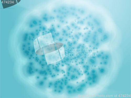 Image of Bacterial cell growth illustration