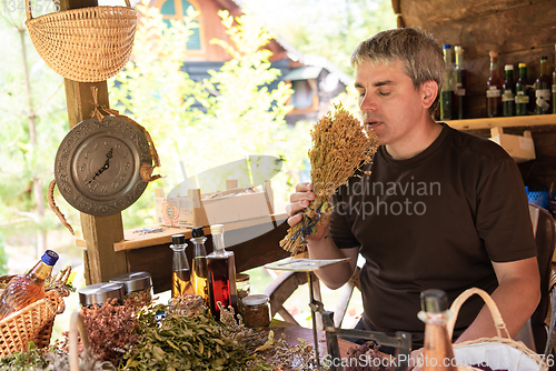 Image of herbalist small business owner