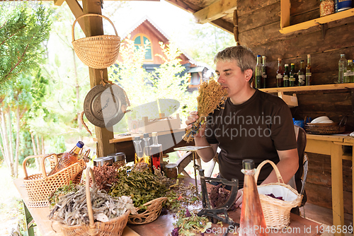 Image of herbalist small business owner