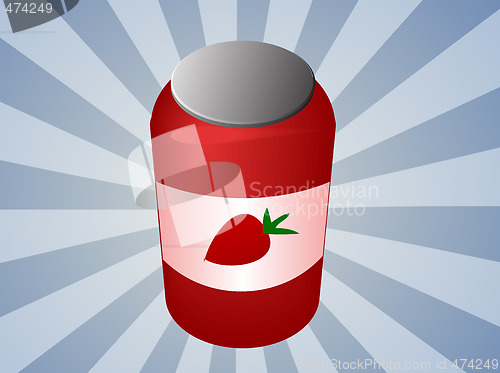 Image of Strawbery jam jar
