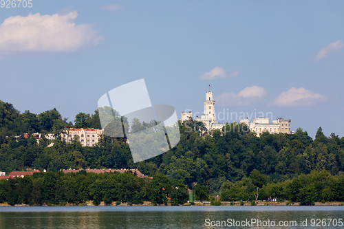 Image of Czech Republic - white castle Hluboka nad Vltavou