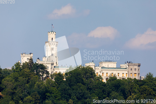 Image of Czech Republic - white castle Hluboka nad Vltavou