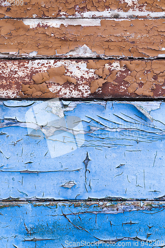 Image of cracked paint, close-up