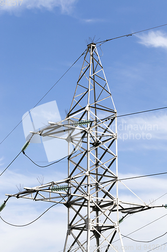 Image of Metal high-voltage pole