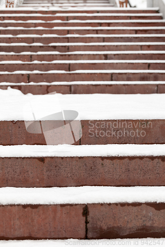 Image of Steps under the snow