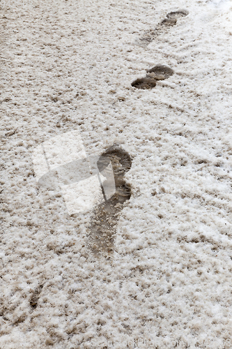 Image of Snow drifts in winter