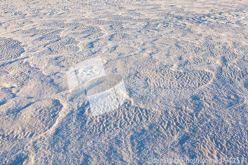 Image of land covered with snow