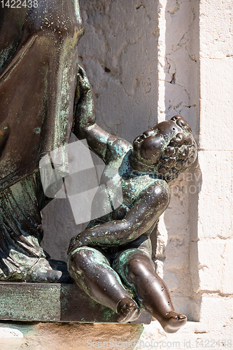 Image of details of the Basilica della Santa Casa in Italy Marche