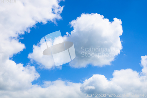 Image of blue sky background texture