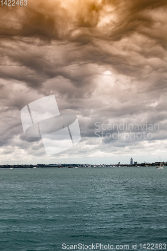 Image of bad weather at Auckland New Zealand