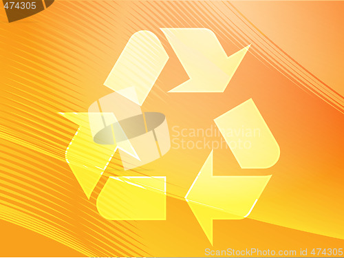 Image of Recycling eco symbol