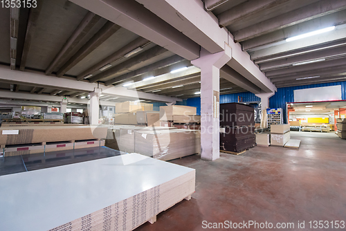 Image of modern wooden furniture factory