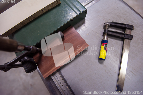 Image of clamp and ruler tools