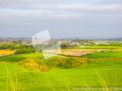 Image of HDR English country panorama in Salisbury