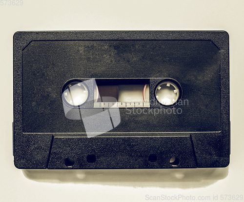 Image of Vintage looking Black tape cassette