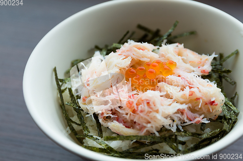 Image of Fresh Crab meat rice bowl