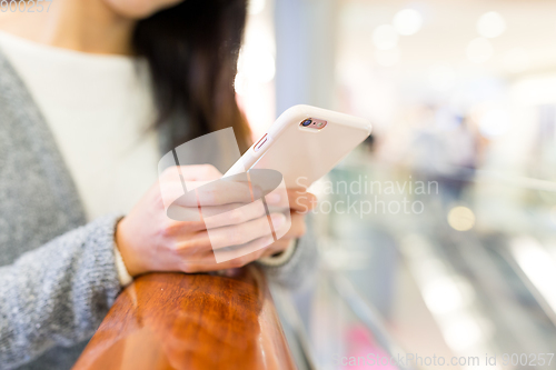 Image of Woman use of mobile phone