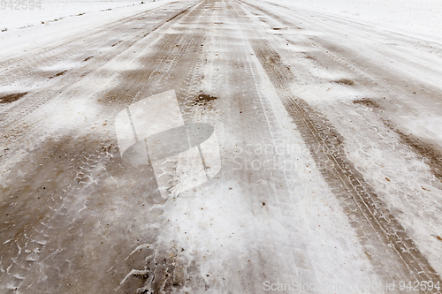 Image of Road under the snow